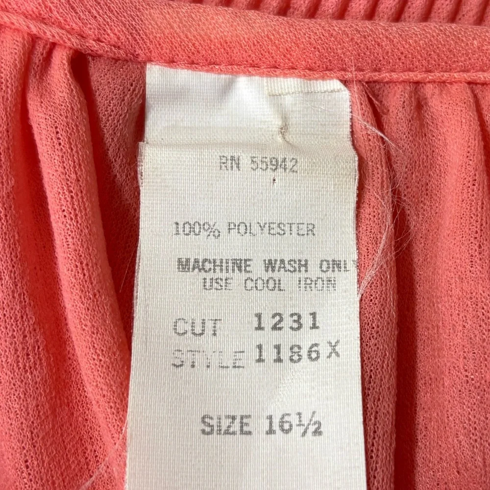 Vintage‎ Belted Coral Nightgown - Picture 7 of 7